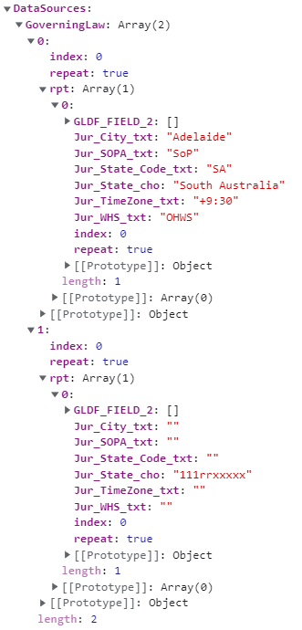 DataSources object
