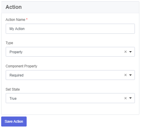 Action setup